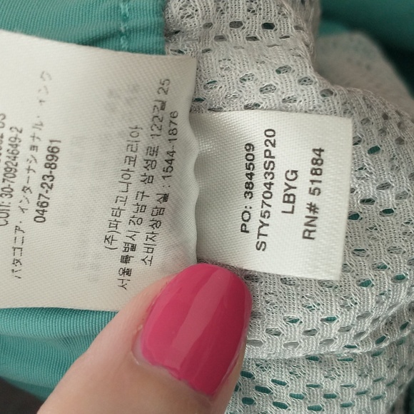 Patagonia Barely Baggies Womens Large Subtidal Blue Hiking Running Athletic - Picture 8 of 10